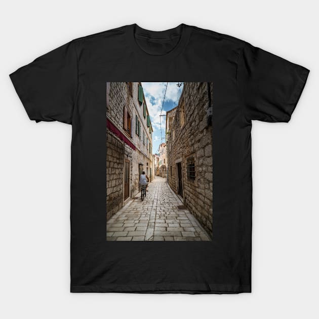 Village laneway, Stari Grad, Croatia T-Shirt by njones